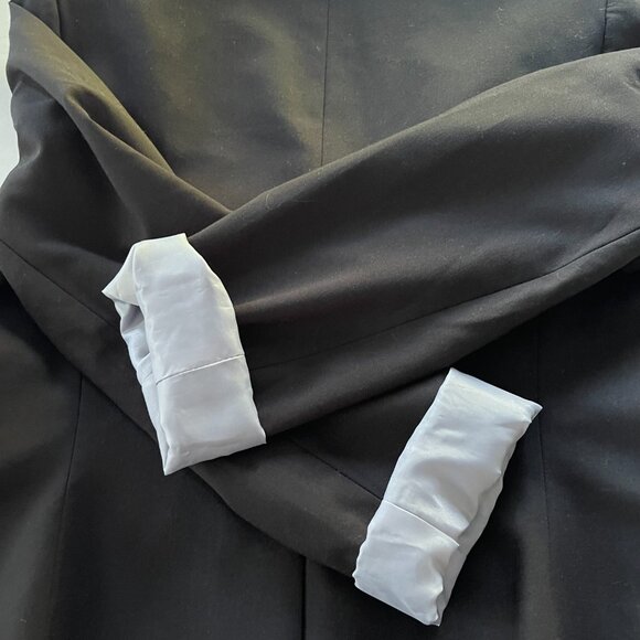 Suit - Classy Calvin Klein Black Suit Blazer Jacket with Skirt Size 10 - Picture 9 of 13